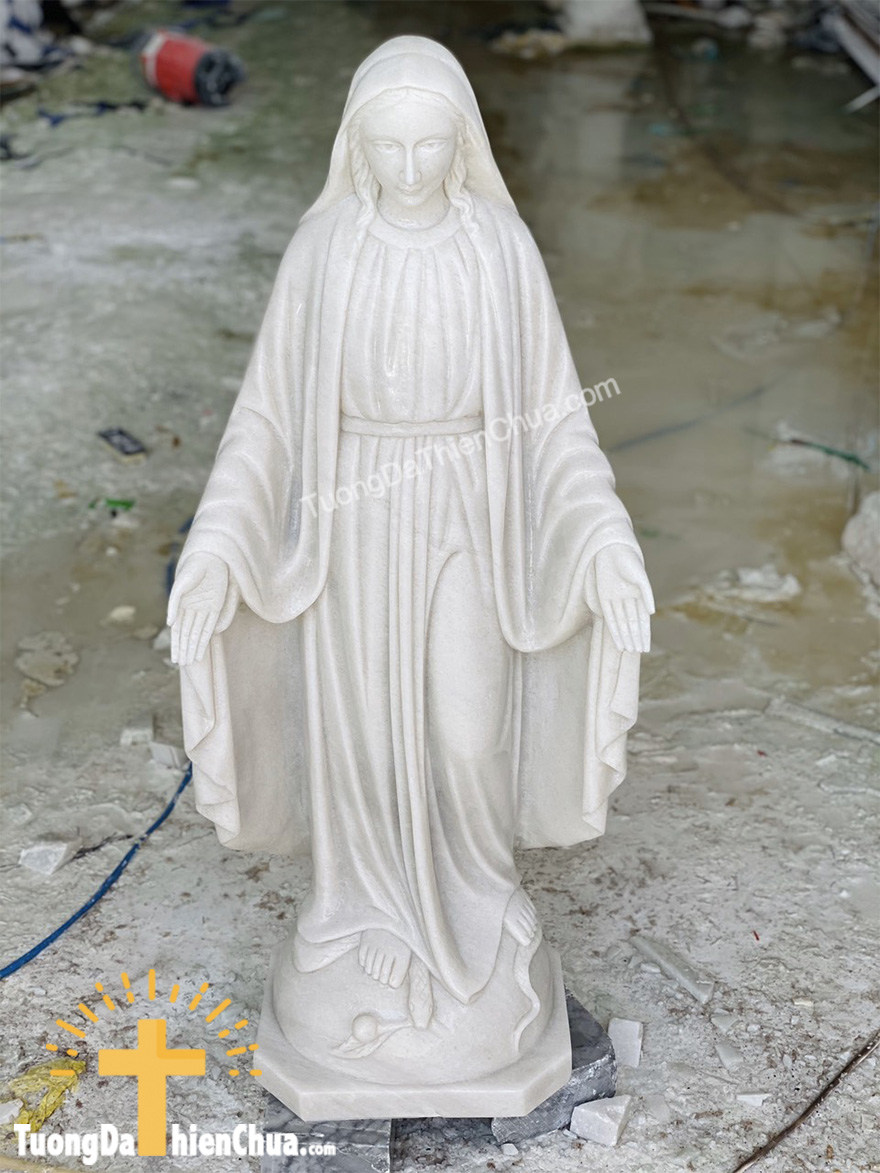 Tượng Đức Mẹ Ban Ơn bằng Đá (BO-08)