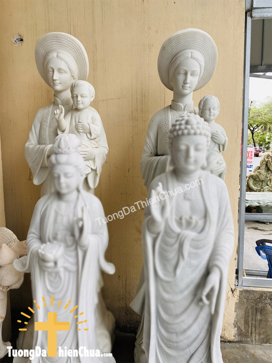 Tượng Đức Mẹ La Vang bằng Đá (LV-02)