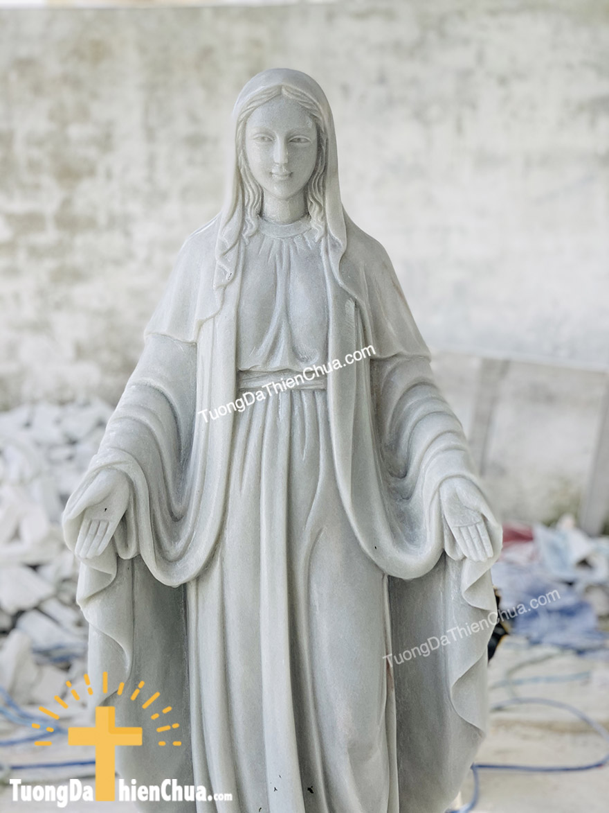 tượng đức mẹ ban ơn bằng đá